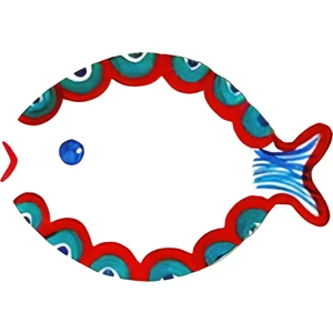 Sister Home Design Balık Tasarım Ahşap Supla - Amerikan Servis - Tabak Altı Model 1