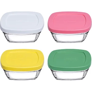 96840 Puding Kapaklı Saklama Kabı 4'lü