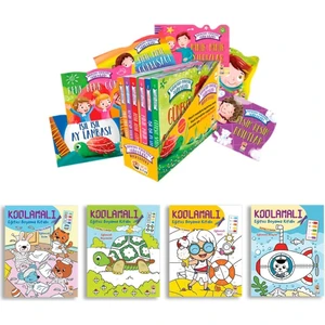 Hayal Dünyası Renkli Çocuklar Için Kitaplar Seti (10 Kitap) Eğlenceli Araçlar -Eğlenceli Evim - Eğlenceli Hayvanlar -Eğlenceli Tatil