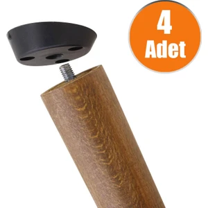 Mobilya Masa Sehpa Ayağı Bağlantı Aparatı Açılı Dereceli Ayak Tabanı Siyah (4 Adet)