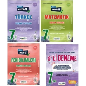 Okyanus Yayınları 7. Sınıf Kendini Check - Et Türkçe+Matematik+Fen Bilimleri Tekrar Testleri+7. Sınıf 5'li Deneme