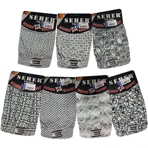 4 Adet Seher Yıldızı Desenli Boxer / Külot Erkek