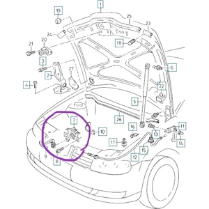 Seat Toledo- 99/05; Kaput Dış Açma Mandalı