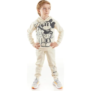 Mickey Mouse Mickey Lisanslı Erkek Çocuk Kapüşonlu Eşofman Takım 20078
