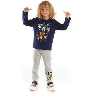 Mickey Mouse Lisanslı Erkek Çocuk Pijama Takım 20229