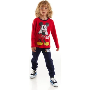 Mickey Mouse Lisanslı Erkek Çocuk Pijama Takımı 20230
