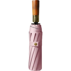 Ivy Stationery 10 Kemik Otomatik Şemsiye Masif Ahşap Sap (Yurt Dışından)
