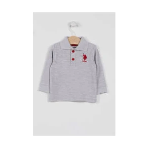U.S. Polo Assn. U.s. Polo Assn Lisanslı Classic Grimelanj Erkek Bebek Uzun Kol Yakalı Sweatshirt
