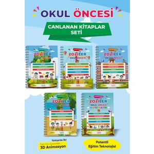 Okul Öncesi Canlanan Kitaplar Seti  (5 Kitap)