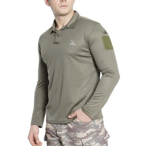 Vogel Tactical Uzun Kollu Yakalı Haki Taktik Tişört