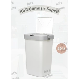 Çamaşır Sepeti Bas-Çek Kirli Çamaşır Kutusu 40 Litre