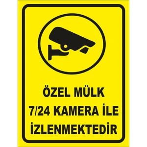Özel Mülk 7/24 Kamera İle İzlenmektedir