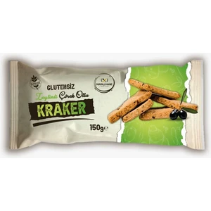 Mayalı Hane Glutensiz Zeytinli Çörek Otlu Kraker 150 gr