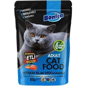 85 gr Somon Etli Pouch Kedi Konserve
