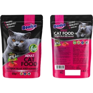 6x85gr Kuzu Etli Yetişkin Islak Kedi Maması