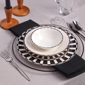 Elegance Bone Aries 24 Parça 6 Kişilik Yemek Takımı
