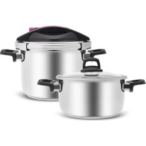Perfect Purple Düdüklü Tencere Seti 4+6 Lt