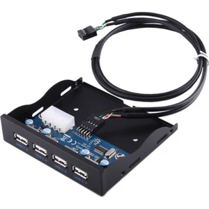 4990 3.5 Inç 4 Port USB 9 Pin Dahili Floppy Disket Ön Panel Yuvası