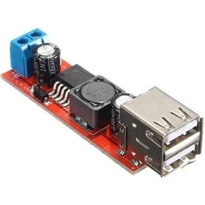 Çift USB Çıkışlı 9V / 12V / 24V / 36V - 5V Dönüştürücü Dc 3A