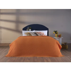 Doqu Home Clara Tek Kişilik Waffle Pike - Turuncu