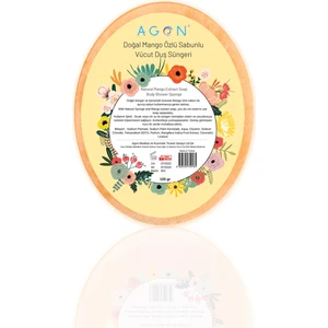 Doğal El Yapımı Mango Özlü Sabunlu Vücut Duş Süngeri 125 gr