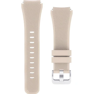 Samsung Galaxy Watch S3 Classic/frontier Için Silikon Kordon Krem