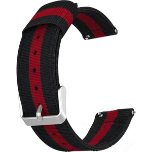 Amazfit Stratos Için Pantheon Şeritli Kordon Siyah Kırmızı