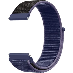 Samsung Gear Sport R-600 Için Pimli Dokuma Kordon Midnight Blue