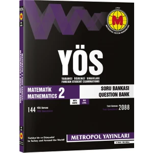 Metropol Yayınları 2023 Yeni Dönem-Yös Matematik-2 Soru Bankası (Orta Seviye)