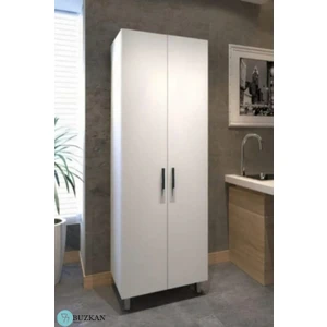 Buzkan Mobilya Mdf Çok Amaçlı Beyaz Dolap 60 cm