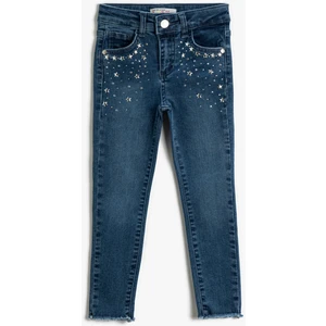 Normal Bel Dar Paça Kot Pantolon  - Slim Jean