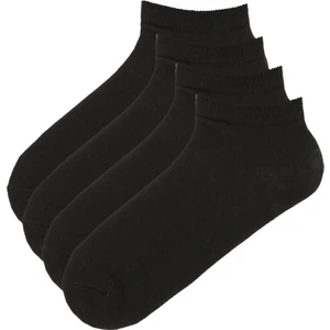 Siyah Basic 4lü Patik Çorap