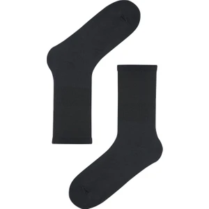 Antrasit Sıkmayan Lastik Bambu Soket Çorap