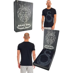 Orijinal Ata Imza T-Shirt Siyah Özel Tasarım Ahşap Kutulu