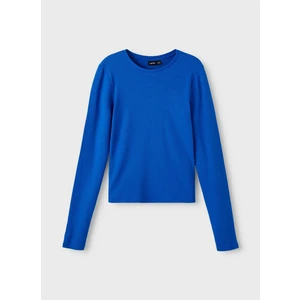Düz Mavi Kız Çocuk T-Shirt Nlfdıda Ls Short Top