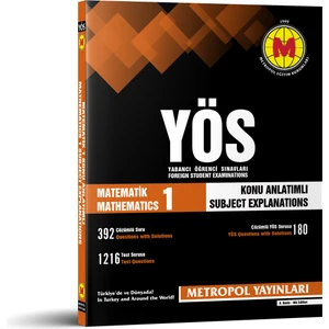 2023 Yeni Dönem-Yös Matematik-1 (Konu Anlatımlı-Örnek Çözümlü)