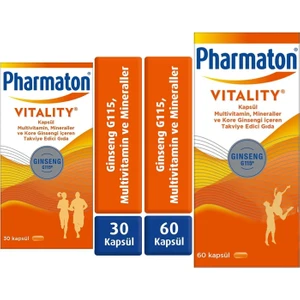 Vitality 30 Tablet + Pharmaton Vitality 60 Kapsül