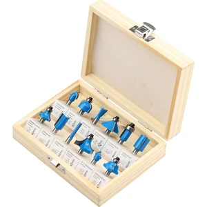 TH03039 12 Parçalı Freze Bıçak Seti (8mm şaftlı)