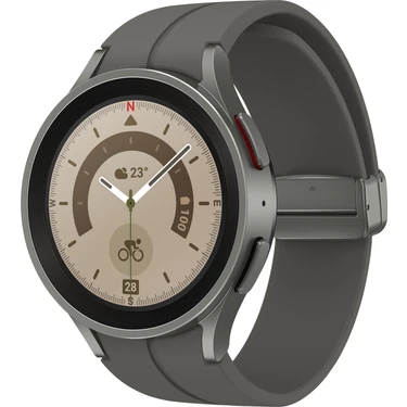 Samsung Galaxy Watch 5 Pro Akıllı Saat Gri 45mm SM-R920NZTATUR (Samsung Türkiye