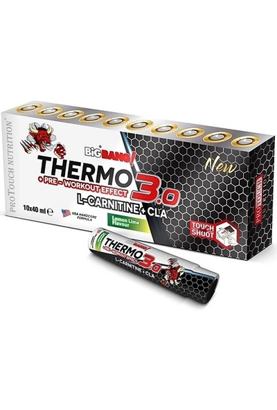 Protouch Nutrition Thermo 3.0 L-Carnitine + Cla 10 Ampul - Yeşil Limon