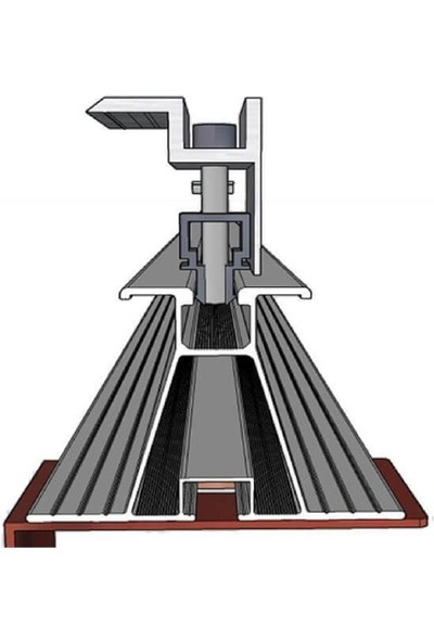 Solar Panel Alüminyum Montaj Rayı M1 – 70X90MM