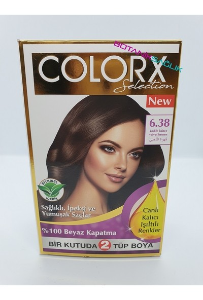 Colorx Saç Boyası Set - 6.38 Kadife Kahve