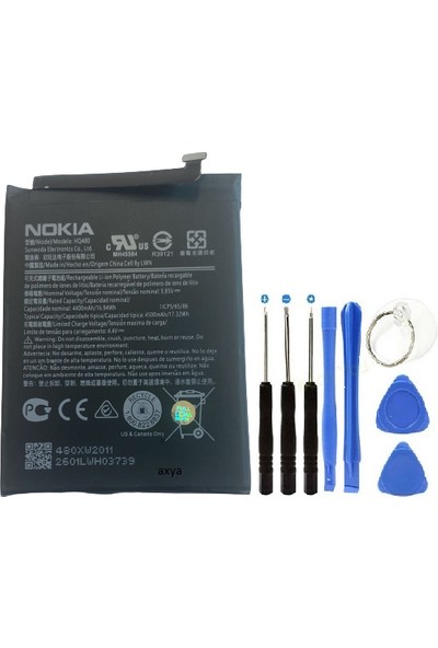AXYA Nokia 8.3 5g Pil Batarya TA1243-TA1251 ve Tamir Seti