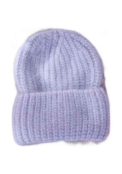 Kış Şapka Gerçek Tavşan Kürk Kış Şapkalar Kadınlar Için Moda Sıcak Beanie Angola Şapka Kadınlar Katı Yetişkin Kapak Kafa Kapak | Kadın Skullies kasket