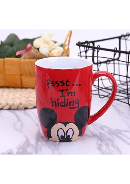 Disney Mickey Minnie Pooh Karikatür Seramik Su Fincanı Kahve Süt Çay Kupa Ev Ofis Koleksiyonu Bardaklar Kadın Kız Hediyeler | Kupalar(Yurt Dışından) fırsatları