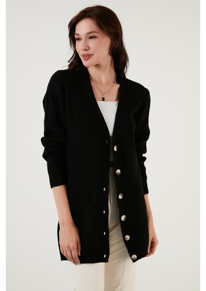 % 100 Soft Akrilik Triko Örme Uzun Hırka Kadın HIRKA 4615044