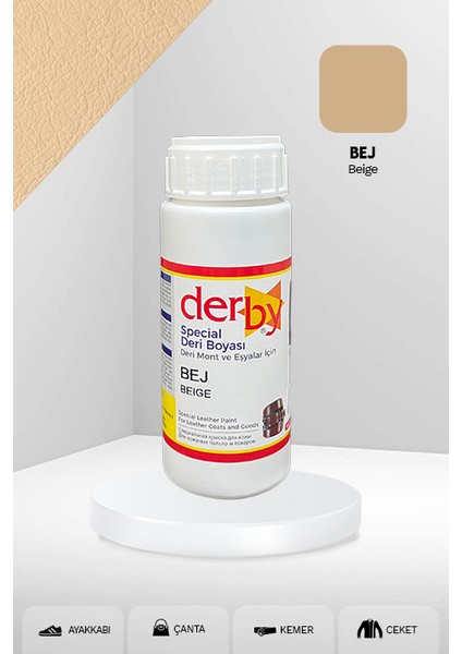Special Deri Boyası / Mont - Eşya - Çanta - Cüzdan - Kemer 100 ml - Kartela Renkleri