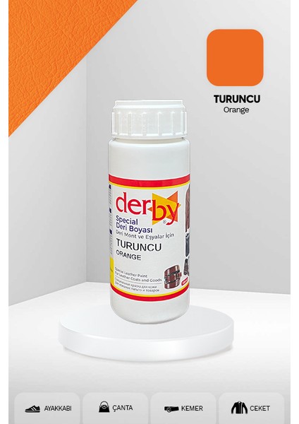 Special Deri Boyası / Mont - Eşya - Çanta - Cüzdan - Kemer 100 ml - Kartela Renkleri