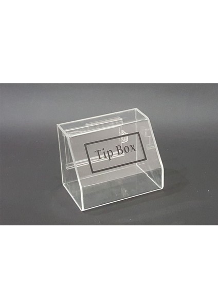 Soylu Pleksi Pleksi Tip Box Bahşiş Kutusu Şeffaf 15X10XH12 cm SV034