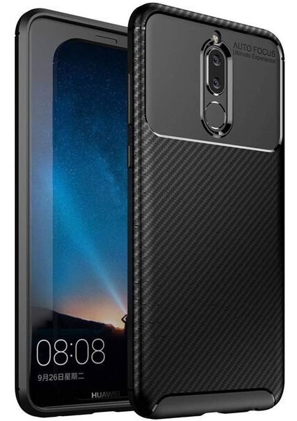 Huawei Mate 10 Lite Karbon Görünüm Negro Silikon Kılıf
